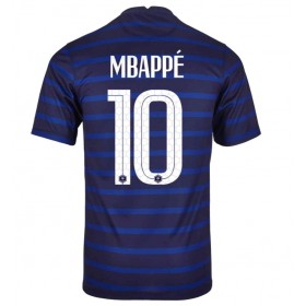 Camisolas de futebol França Kylian Mbappe 10 Equipamento Principal EURO 2020 Manga Curta